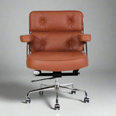 Eames Style Executive Lobby Office Chair - ES104 | Tan Leather Interior Furnishes